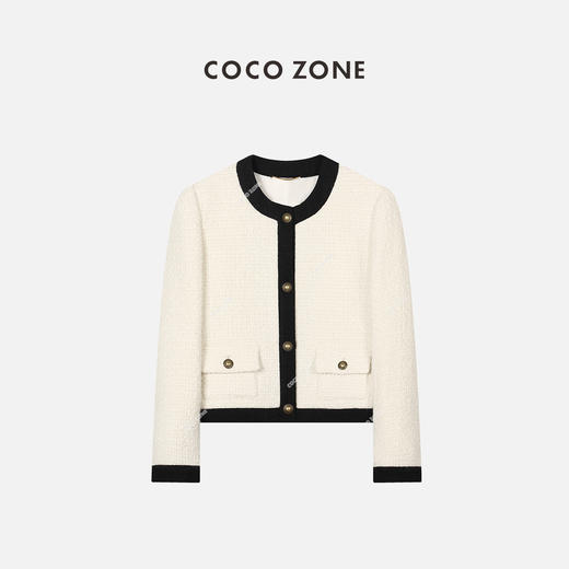 刘一一&COCO ZONE高级范小香风外套短款小个子气质百搭 23C19272 商品图0