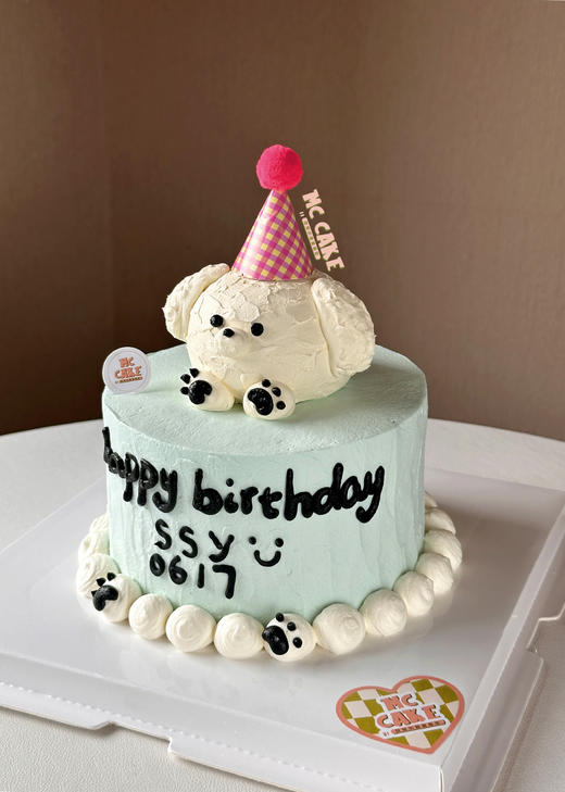 小狗头像手绘蛋糕 商品图1