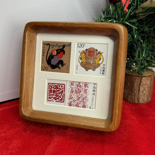岁岁平安邮票、十二生肖岁岁平安实木摆件 商品图9