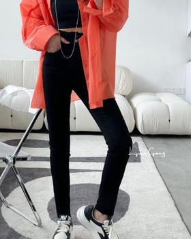 任意裁紧身牛仔裤