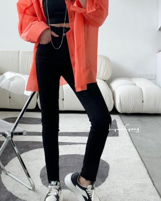 任意裁紧身牛仔裤 商品图0