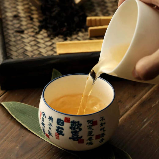 【合规】喫茶 C款【单瓷+杯 • 红】37元一套/共10套/约装2-3两 商品图3