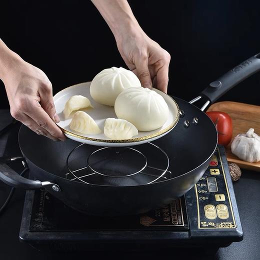 不锈钢蒸架 多功能高矮脚蒸格 16cm外径炒锅电饭煲隔水锅架蒸屉支架 1个 家用厨房 商品图1