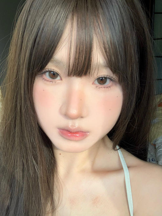 半年抛 小梨子 gugucon  小直径14.0 着色13.1 (同品牌多副更划算 选款色板在详情页内)  基弧3.8 含水38％ 韩国 清透灰绿色美瞳 商品图3