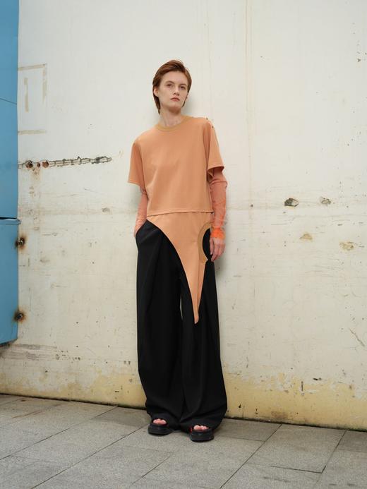 镜像搭片T恤 商品图0