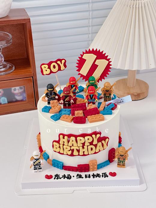 乐高/送小男孩/男宝宝的蛋糕-低糖处理无添加 商品图2