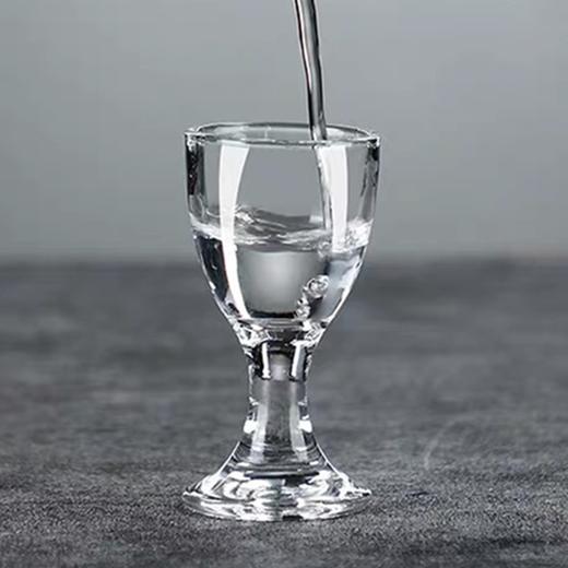 白酒杯小烈酒杯 1个 水晶玻璃高脚杯一口杯 小酒盅子弹杯 分酒器酒杯 商品图2