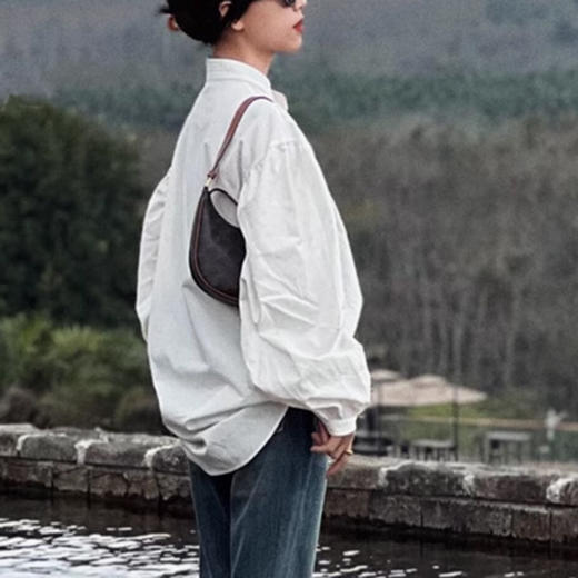 裁缝学苑AQ307设计感小众新中式复古盘扣衬衫纸样女装落肩衬衣打版样板 商品图3