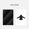 COCO ZONE 连帽空气层显瘦百搭黑色收腰外套24C10124 商品缩略图2