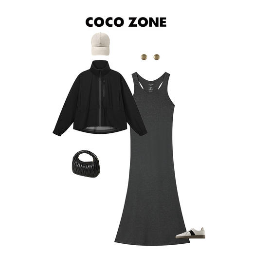 刘一一&COCO ZONE秋款女士立领冲锋衣透气徒步外套夹克23C29481 商品图2