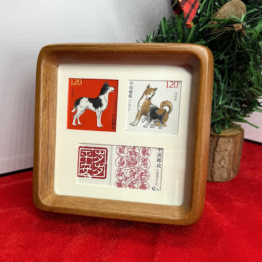 岁岁平安邮票、十二生肖岁岁平安实木摆件 商品图7
