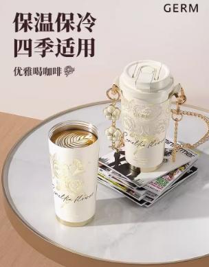 GERM山茶花闪耀保温杯-郁山茶-白粉-500ml 商品图4