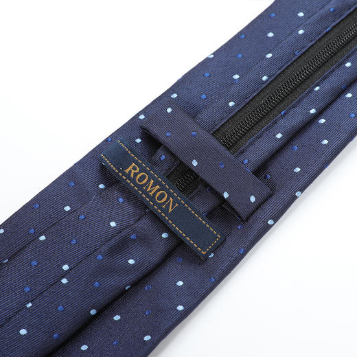 【礼盒款&简约波点】罗蒙8厘米拉链领带婚礼婚庆时尚通勤男士领带 商品图5