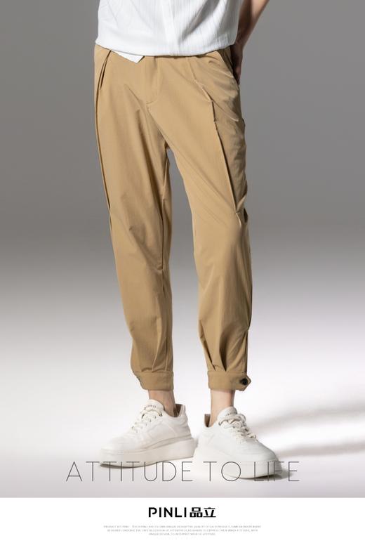 PINLI品立冰丝裤男士夏季凉感直筒小脚休闲裤九分裤薄款百搭潮牌B212617364 商品图10