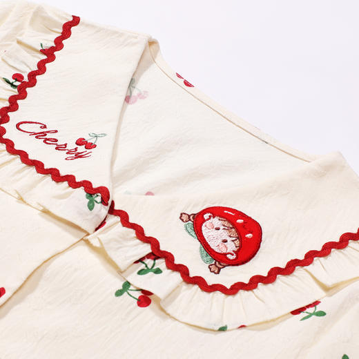 都市丽人眯雅佳睡衣亲情蜜语长袖软绵绵提花薄童装软绵绵长袖长裤JHT9B1 商品图5