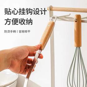 不锈钢线漏 实木柄漏勺 捞勺网漏漏过滤勺 油炸网捞面麻辣烫笊篱 20cm1个