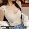 【瑜伽生活家】「29.9包邮，免穿bar！拼团同款」冰丝无痕U型美背固定杯内衣 一体式内搭外穿抹胸中长款打底小背心上衣 商品缩略图2