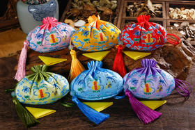 道医秘制中药香囊流苏款（礼盒装），香体除秽、驱蚊避虫！