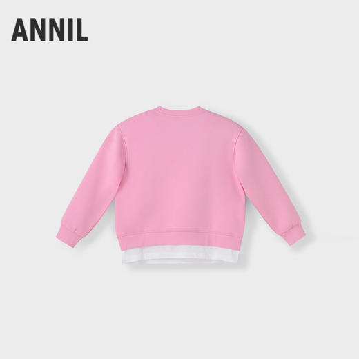 女童空气层暖卫衣秋季新款安奈儿童装AG431519 商品图1