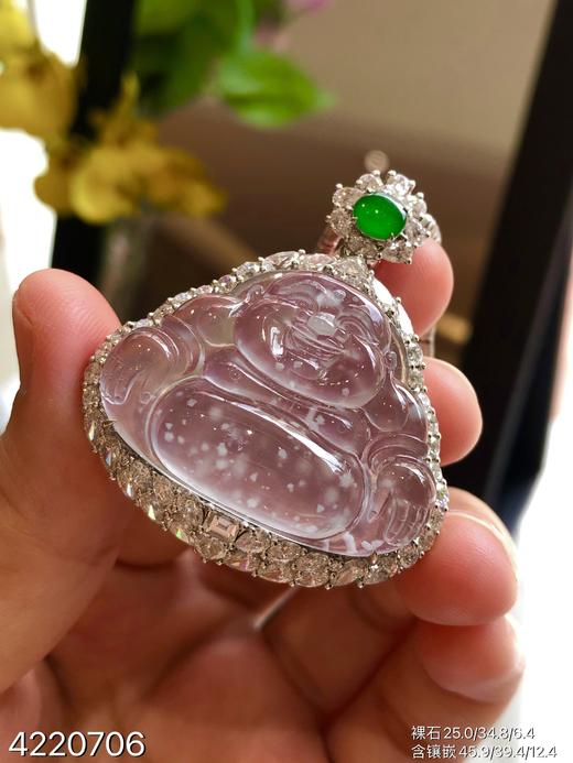 玻璃种木那佛公吊坠【4220706】具体价格微信咨询 商品图3