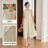 OLrain欧芮儿奶黄色无袖连衣裙女夏季2024新款茶歇设计感度假长裙 商品缩略图3