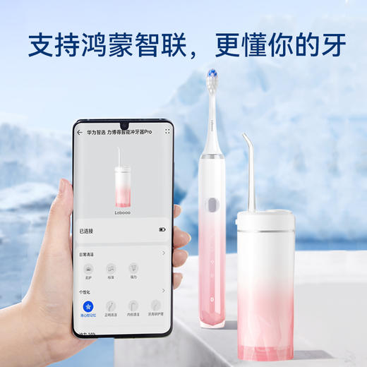 力博得电动牙刷+冲牙器口腔护理冰山套装 【下单送漱口水1盒+牙线棒2盒】 商品图4