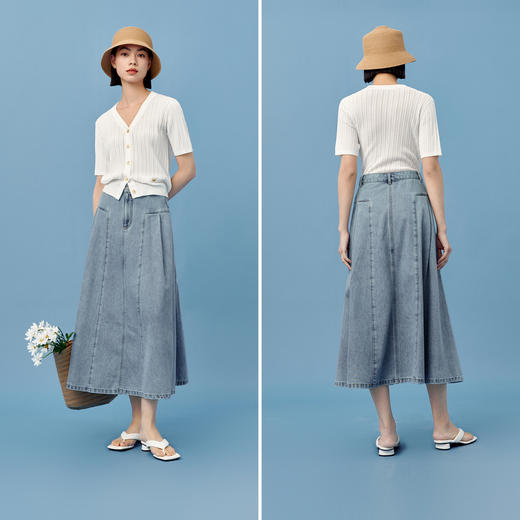 【商场同款】伊芙丽夏牛仔裙1F4240531 商品图1