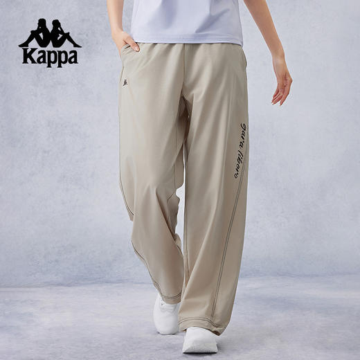 Kappa卡帕背靠背运动裤女2024新款吸湿速干直筒裤休闲长裤子女款K0E62AY44 商品图1
