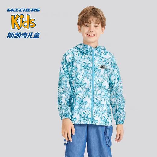 [斯凯奇儿童]B8F 男童针织户外透气运动外套 商品图0