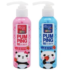 竹盐儿童泵激牙膏草莓香(2~6岁)160g죽염 키즈펌핑치약 딸기향