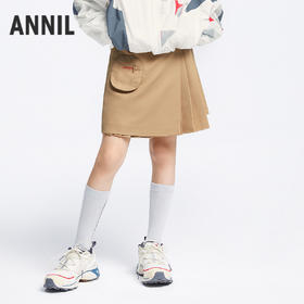 女童全腰梭织短裙夏季新款安奈儿童装EG423125