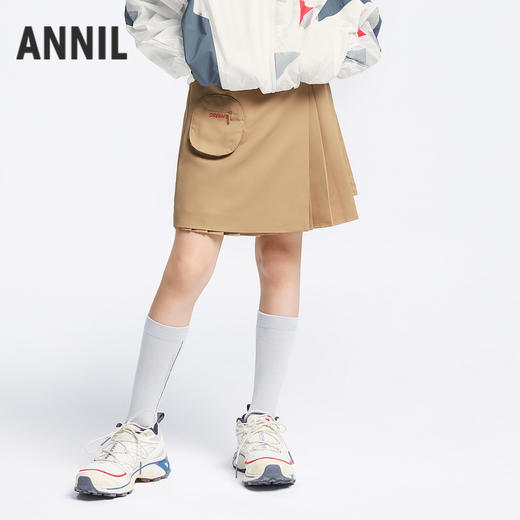 女童全腰梭织短裙夏季新款安奈儿童装EG423125 商品图0