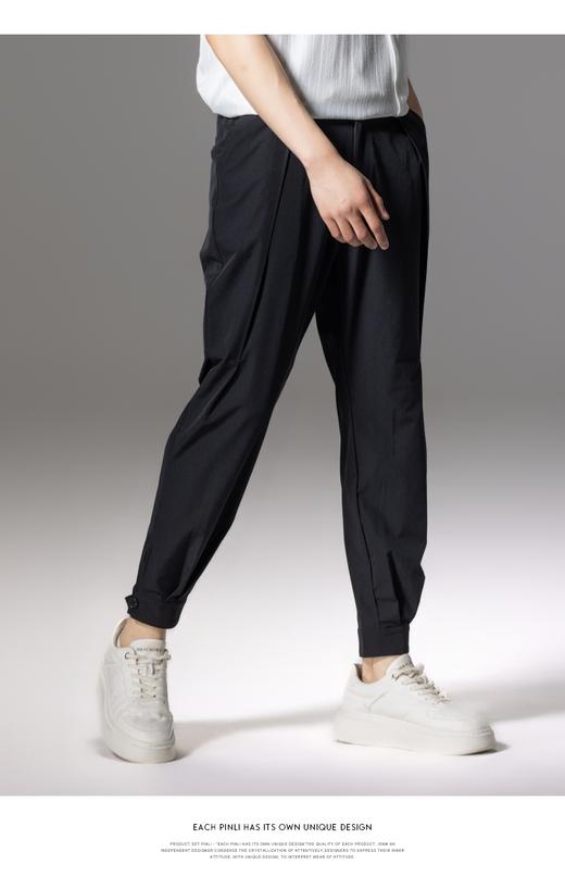 PINLI品立冰丝裤男士夏季凉感直筒小脚休闲裤九分裤薄款百搭潮牌B212617364 商品图13
