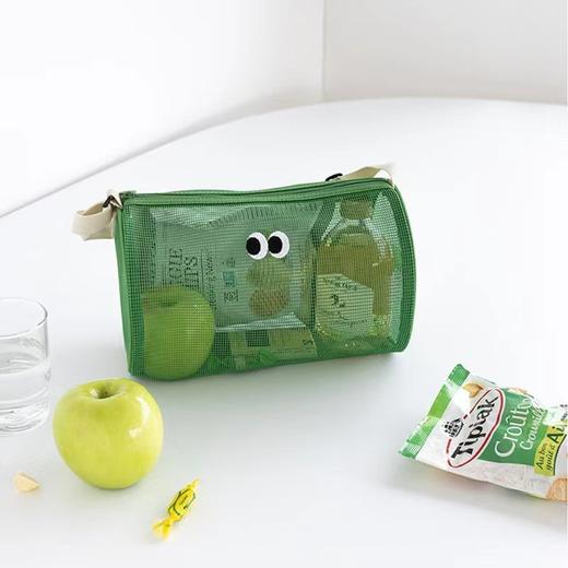 「19.9包邮！四色可选」时尚斜跨游泳包网眼镂空单肩手提包旅行箱包大容量洗漱包收纳整理化妆包 商品图3