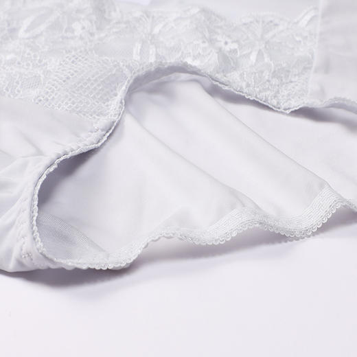 都市丽人内裤宽版包覆平角裤蕾丝+泳布女士内裤YPT4S3 商品图6