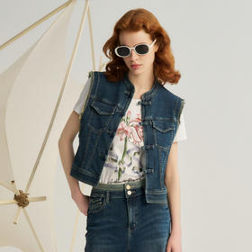 谜底印花T恤短袖女士2024秋季新品百搭高弹棉质修身上衣243MT0955