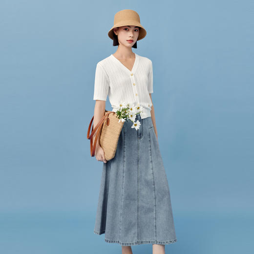 【商场同款】伊芙丽夏牛仔裙1F4240531 商品图3