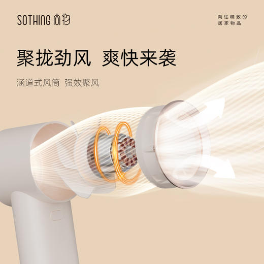 向物（SOTHING）手持小风扇 迷你随身便携usb小电扇【引擎SE-杏白-续航版】 商品图1