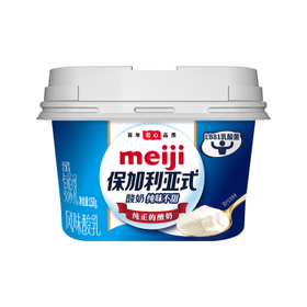 明治meiji【国内奶源】保加利亚式酸奶纯味不甜150g*3低温酸奶