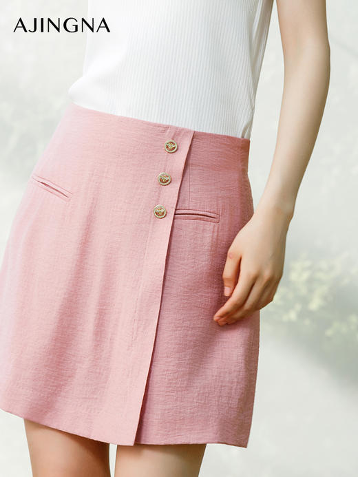 【商场同款】阿菁娜2024夏季新款设计感半裙式短裤A29X113063 商品图4