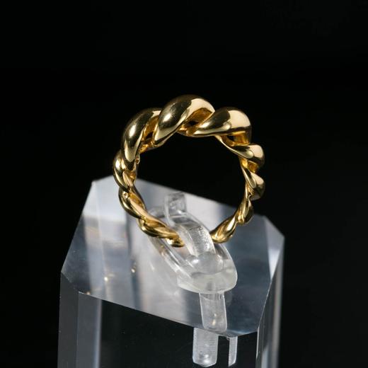 Perperle rope圆环 925银镀金戒指 商品图2