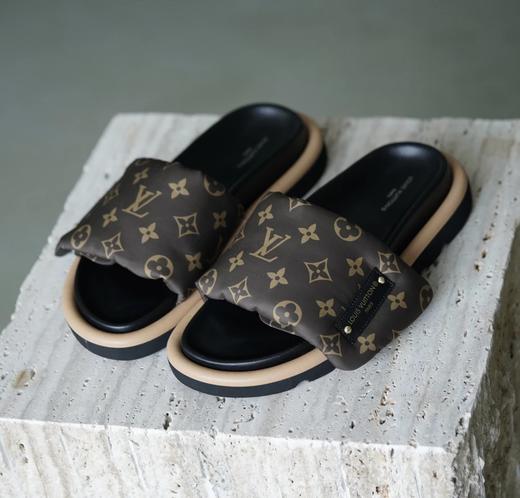 炸街单品  买手店  马户面包拖  经典老花/丹宁面包拖鞋  魔术贴厚底拖鞋  夏日必备 商品图4