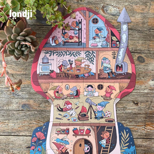  londji  甜蜜的梦 拼图 2阶 适合年龄3岁+ 西班牙玩具 PZ598U 商品图10