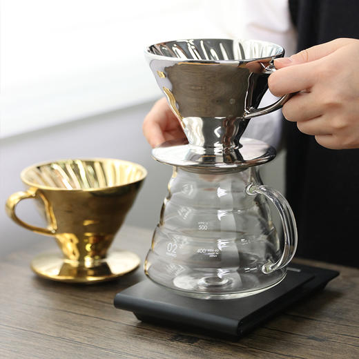 【HARIO】电镀V60陶瓷滤杯滴漏式咖啡杯手冲咖啡过滤杯VDC 商品图3