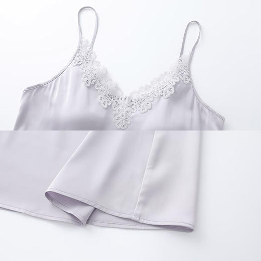 【3F】安莉芳夏季v领吊带性感睡裙短裙女士带杯垫家居裙EL00718 商品图3