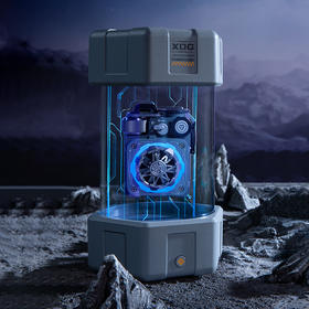 猫王收音机猫王音响 XOG机械光域Cube典藏版无线蓝牙音箱赛博风音响指尖陀螺七夕礼物送男友 星舰灰/原力白