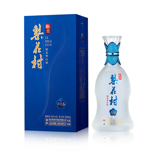 梨花村 绵柔系列白酒 蓝绵柔 42度500ml/瓶 商品图0