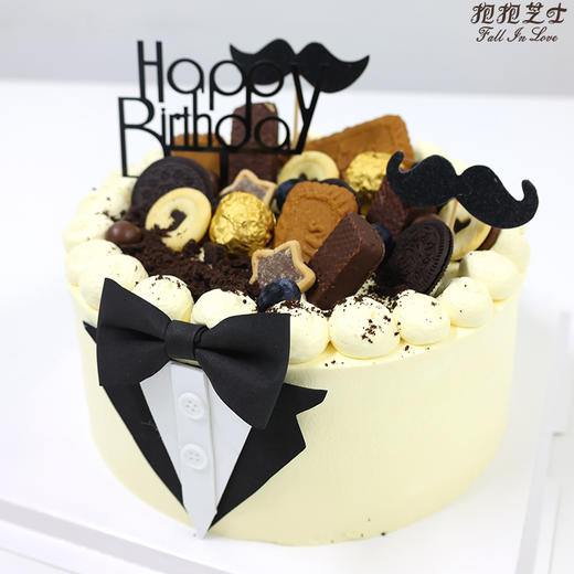 【送男士】 优雅绅士西装蛋糕 愿每位男士至老都是绅士，意气风发~~ 商品图4