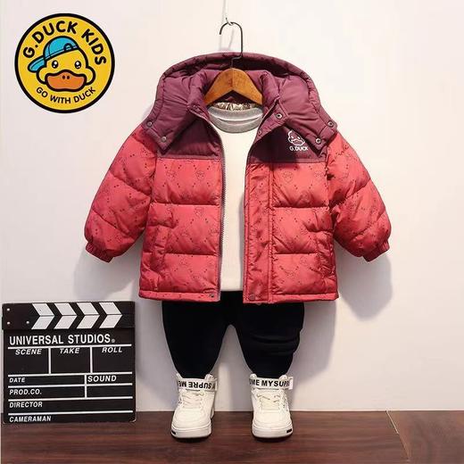 小黄鸭黑金棉服新款秋冬儿童外套男女童潮中大童 商品图4