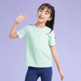[斯凯奇儿童]B8F 女童针织户外透气运动T恤衫